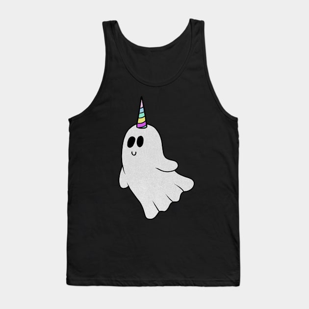 Unicorn Ghost, Cute Halloween Costume Gift Tank Top by dukito